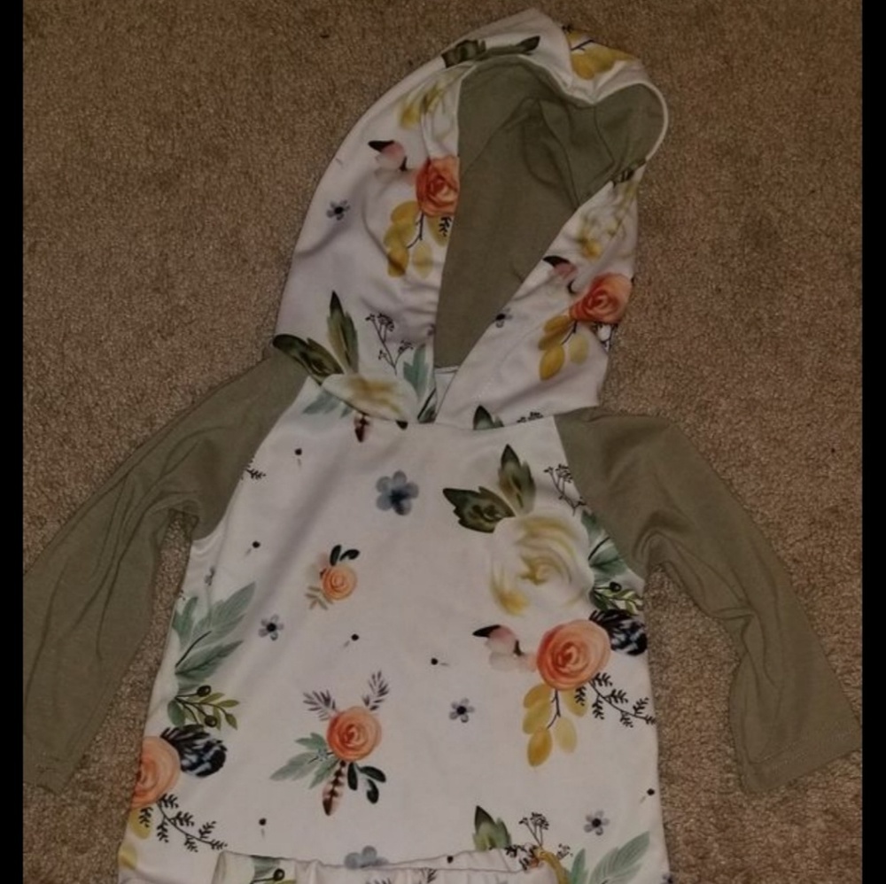 Floral hoodie set